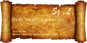 Szántó Laura névjegykártya